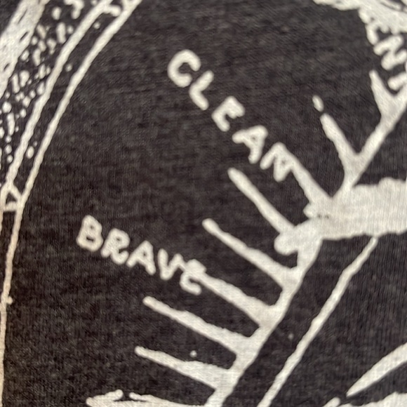 Gray and white tank top with verbiage such as “duty to self, country, others” XS - Picture 7 of 10